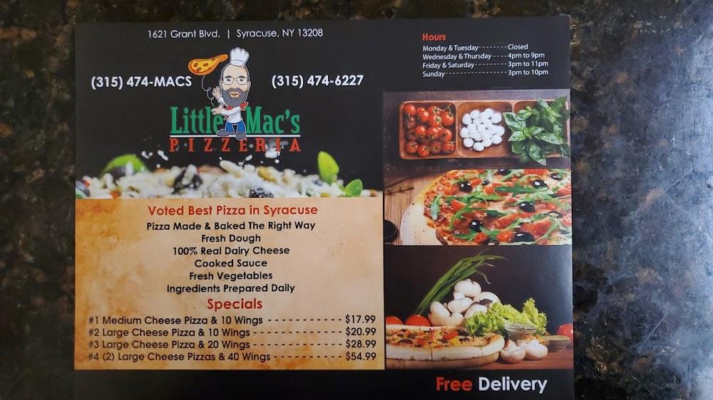Little Mac's Pizzeria Medium cheese/10 wings